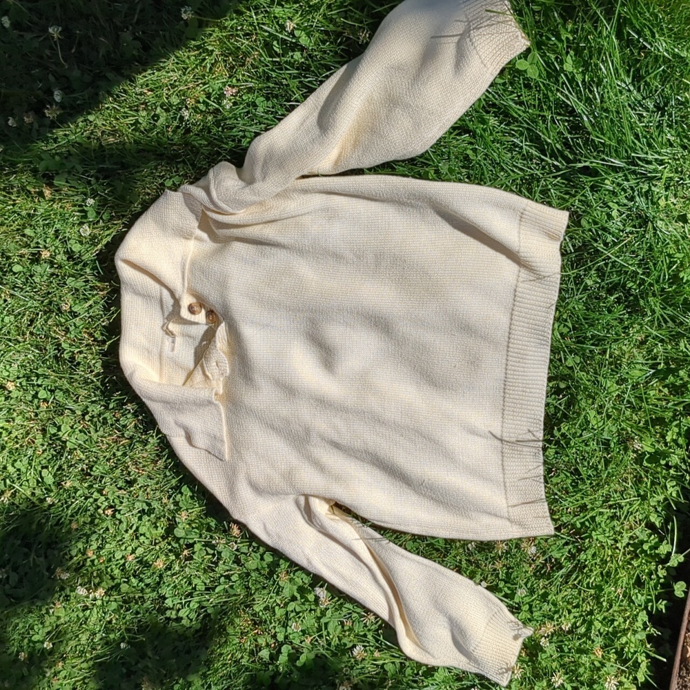 Ali Golden Polo Sweater NWOT